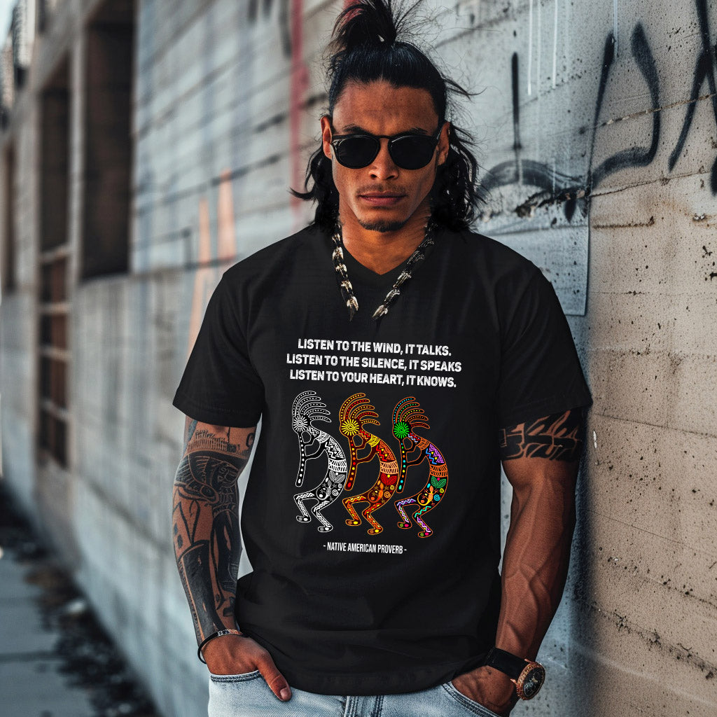 LISTEN TO THE WIND, IT TALKS. LISTEN TO THE SILENCE, IT SPEAKS LISTEN TO YOUR HEART, IT KNOWS.  - NATIVE AMERICAN PROVERB -