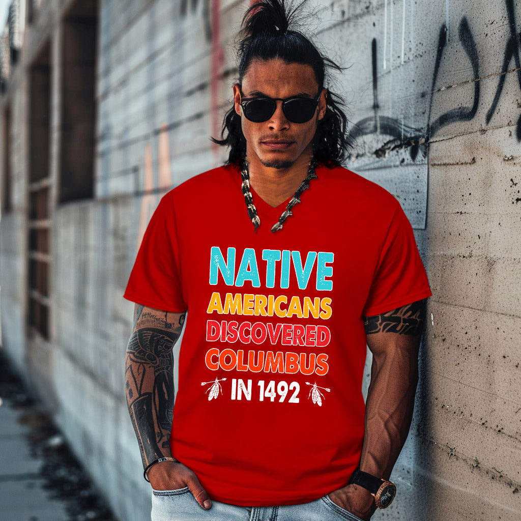 NATIVE AMERICANS DISCOVERED COLUMBUS  IN 1492