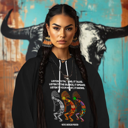 LISTEN TO THE WIND, IT TALKS. LISTEN TO THE SILENCE, IT SPEAKS LISTEN TO YOUR HEART, IT KNOWS.  - NATIVE AMERICAN PROVERB -