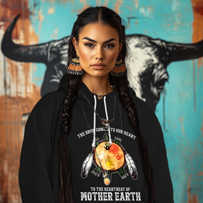 THE DRUM CONNECTS OUR HEART TO THE HEARTBEAT OF MOTHER EARTH