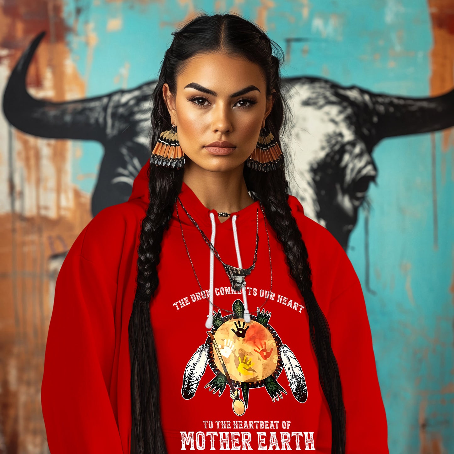 THE DRUM CONNECTS OUR HEART TO THE HEARTBEAT OF MOTHER EARTH