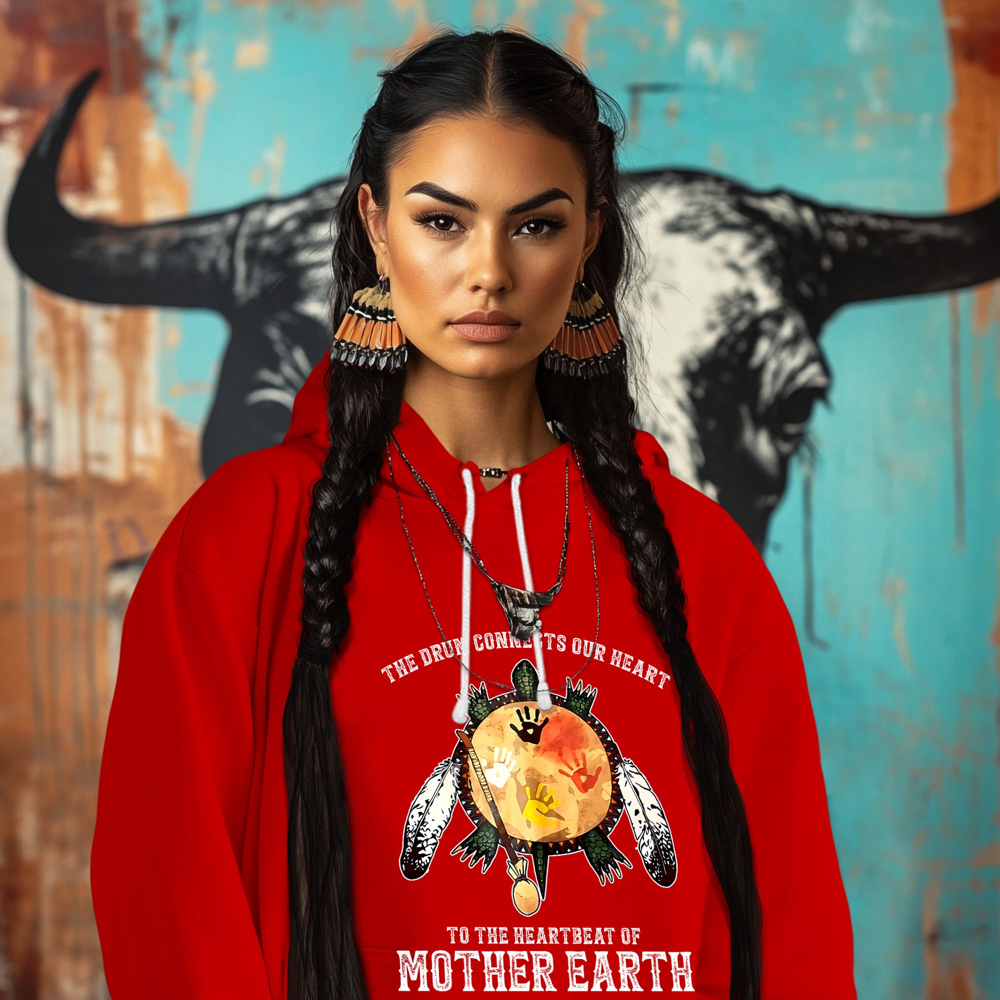 THE DRUM CONNECTS OUR HEART TO THE HEARTBEAT OF MOTHER EARTH