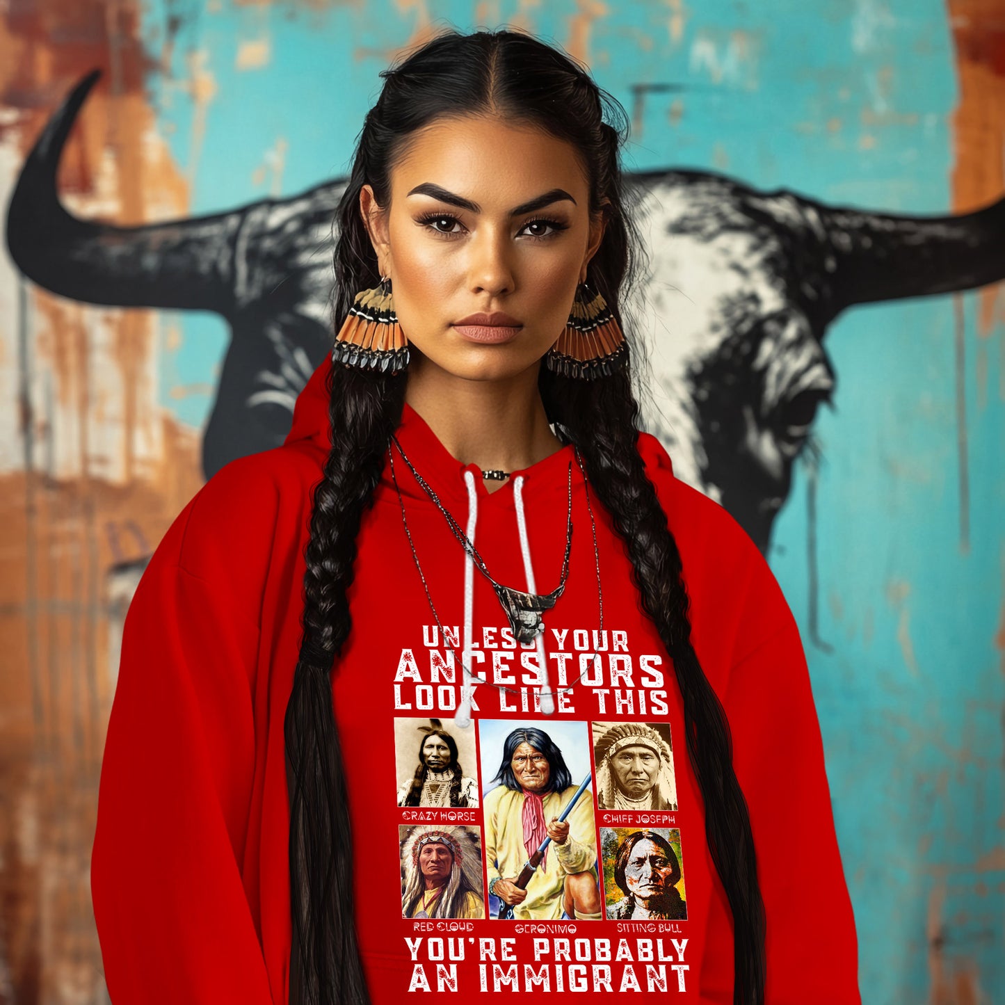 UNLESS YOUR ANCESTORS LOOK LIKE THIS YOU'RE PROBABLY AN IMMIGRANT