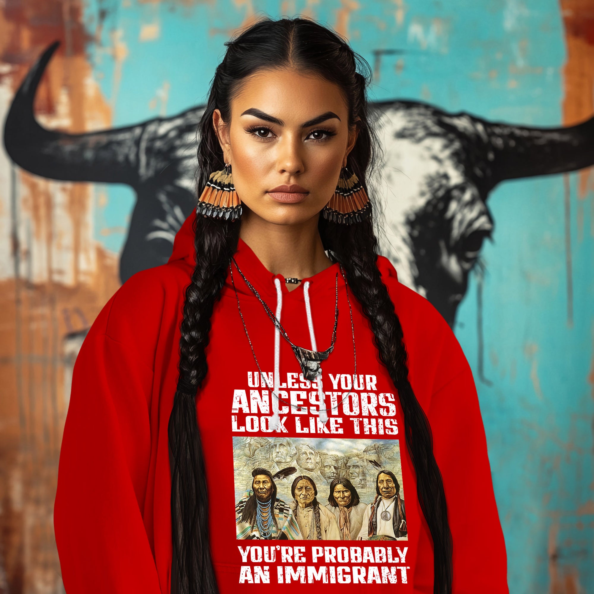 UNLESS YOUR ANCESTORS LOOK LIKE THIS YOU'RE PROBABLY AN IMMIGRANT