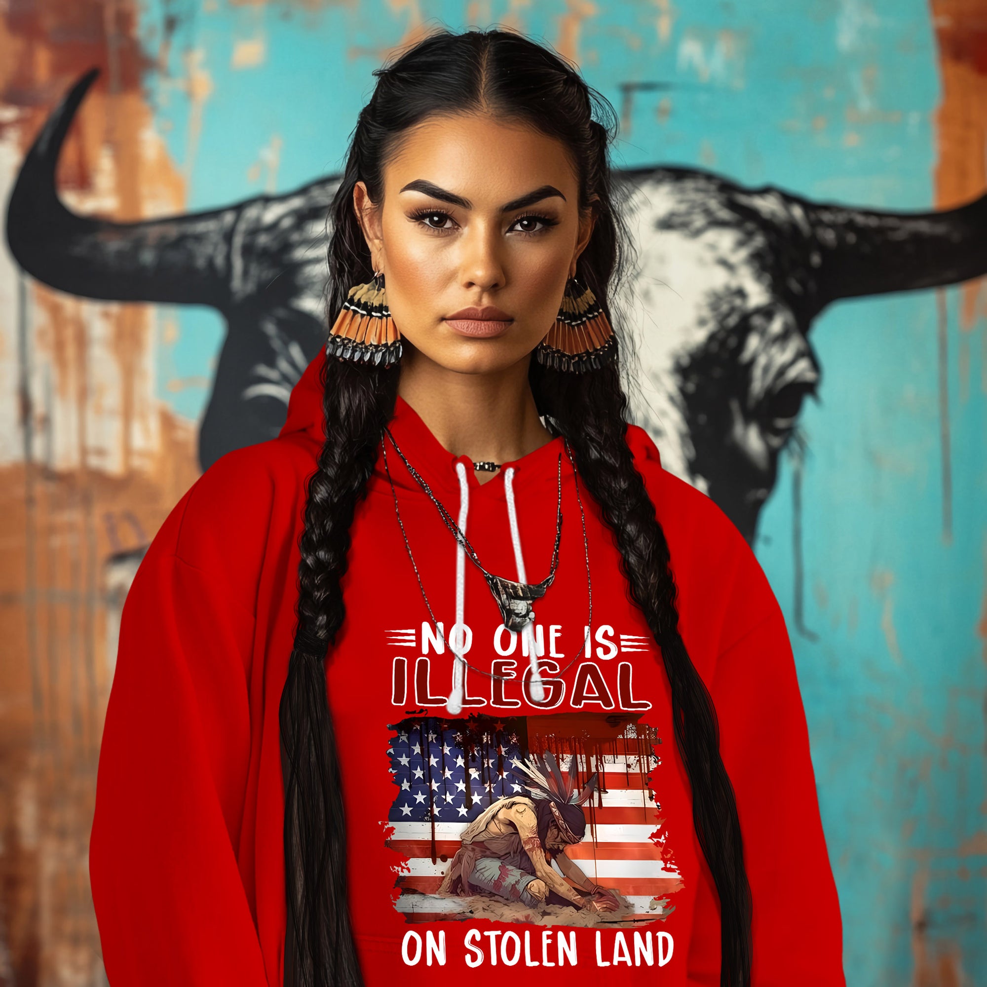 NO ONE IS ILLEGAL ON STOLEN LAND