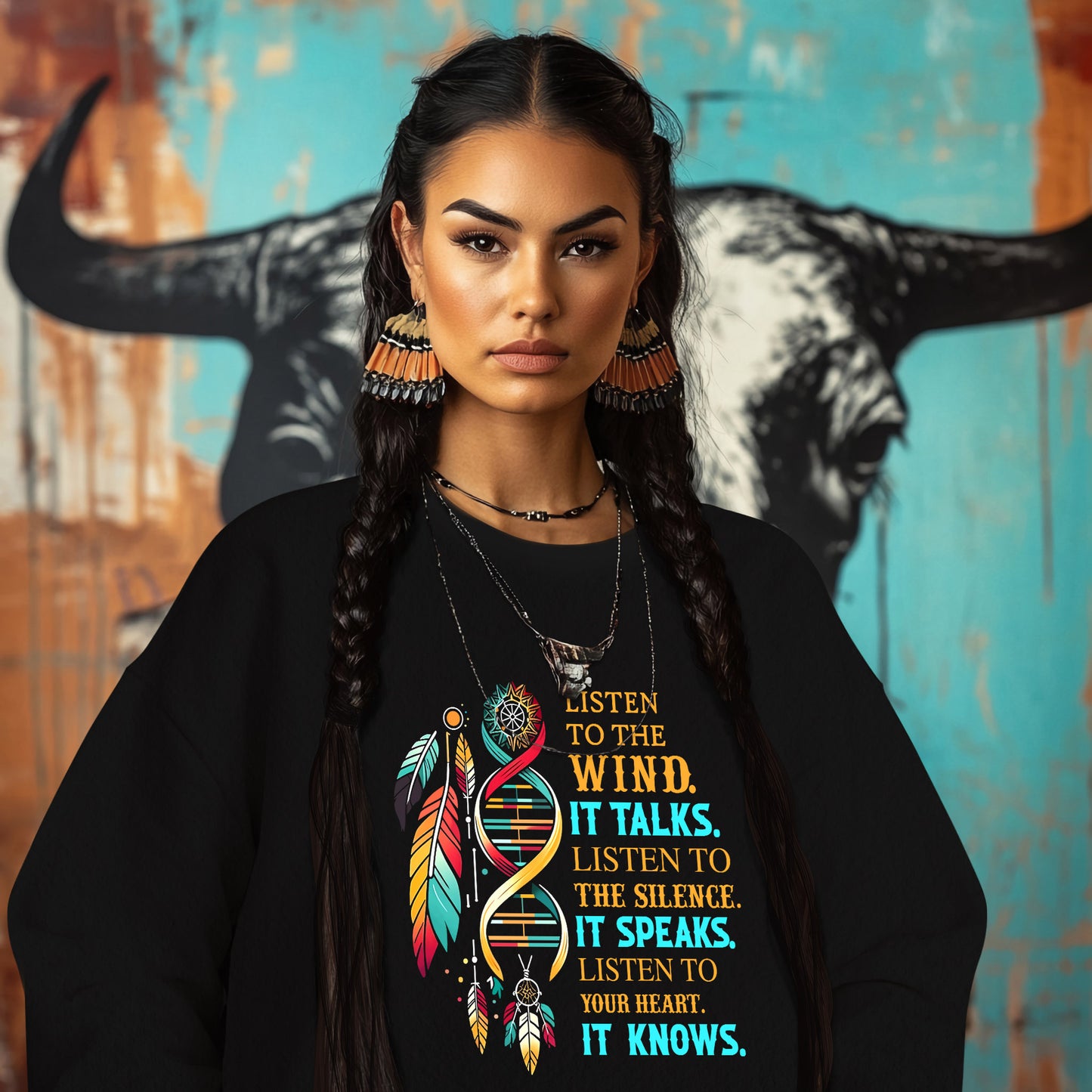 LISTEN TO THE WIND.  IT TALKS.  LISTEN TO THE SILENCE.  IT SPEAKS.  LISTEN TO YOUR HEART.  IT KNOWS.