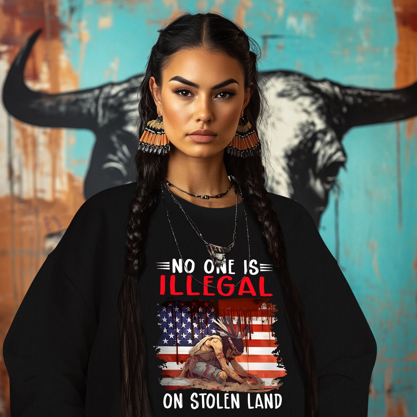 NO ONE IS ILLEGAL ON STOLEN LAND