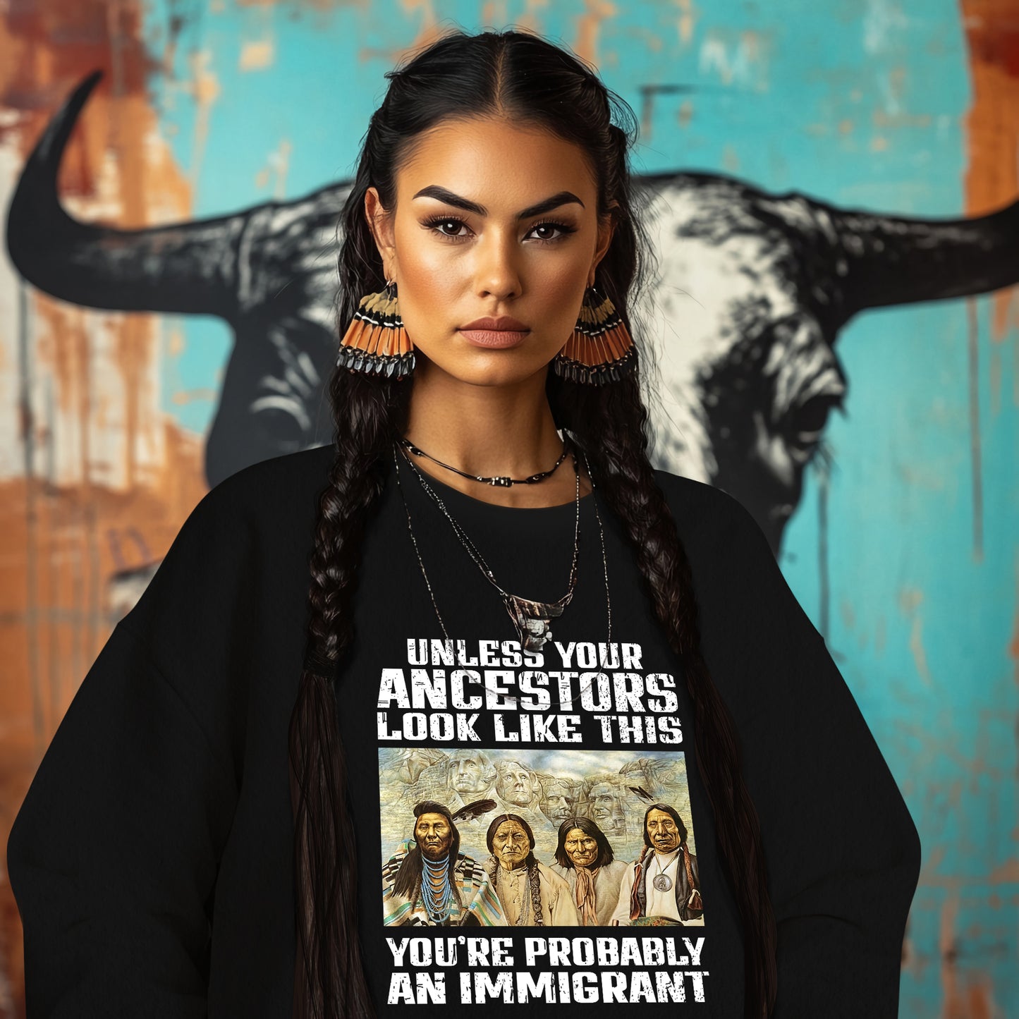 UNLESS YOUR ANCESTORS LOOK LIKE THIS YOU'RE PROBABLY AN IMMIGRANT