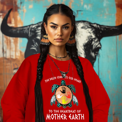 THE DRUM CONNECTS OUR HEART  TO THE HEARTBEAT OF MOTHER EARTH