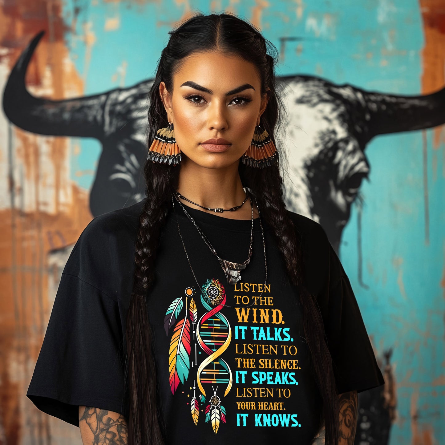 LISTEN TO THE WIND.  IT TALKS.  LISTEN TO THE SILENCE.  IT SPEAKS.  LISTEN TO YOUR HEART.  IT KNOWS.