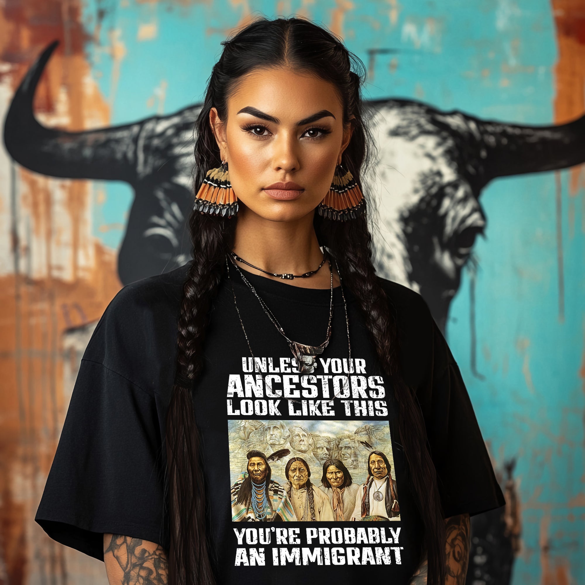 UNLESS YOUR ANCESTORS LOOK LIKE THIS YOU'RE PROBABLY AN IMMIGRANT