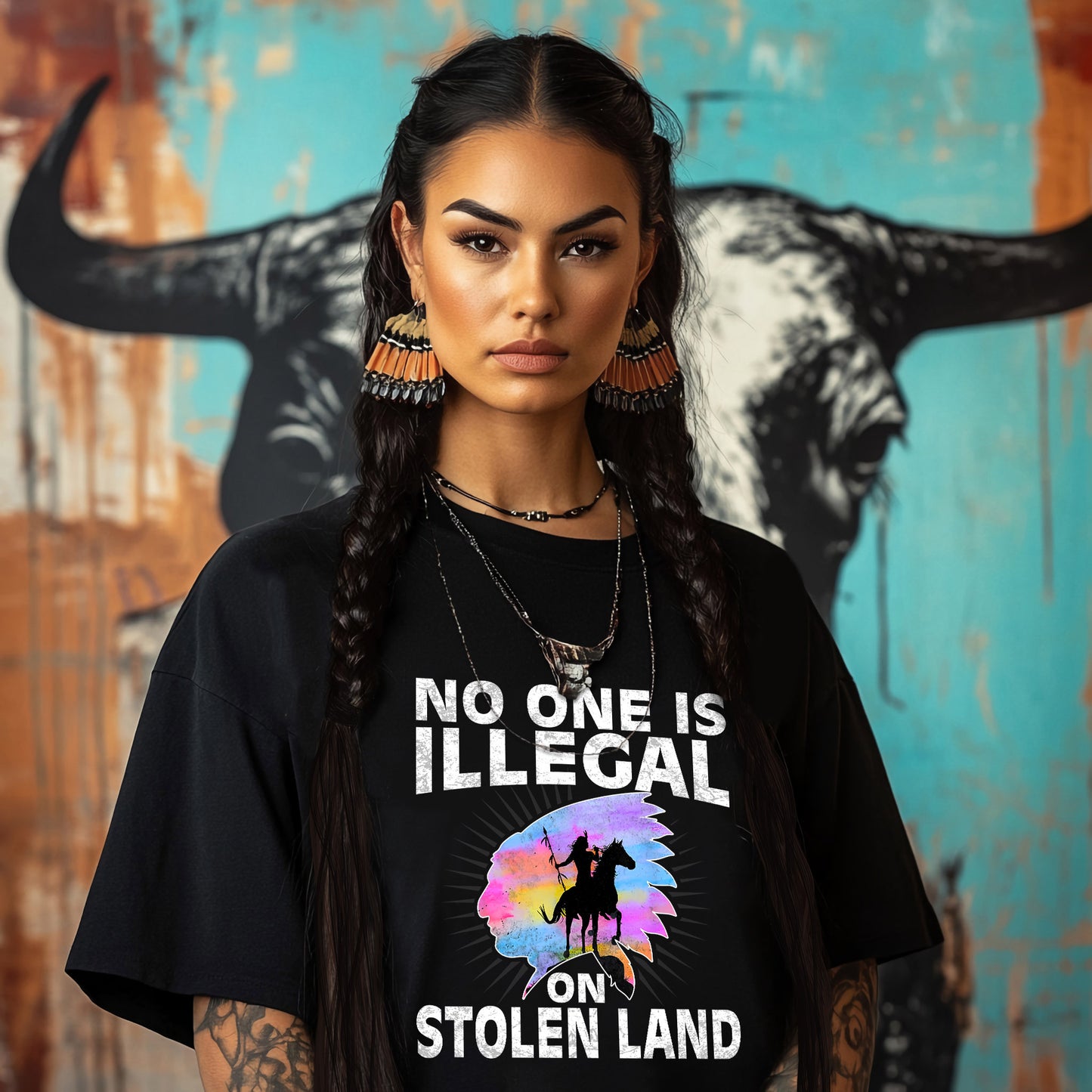 NO ONE IS ILLEGAL ON STOLEN LAND