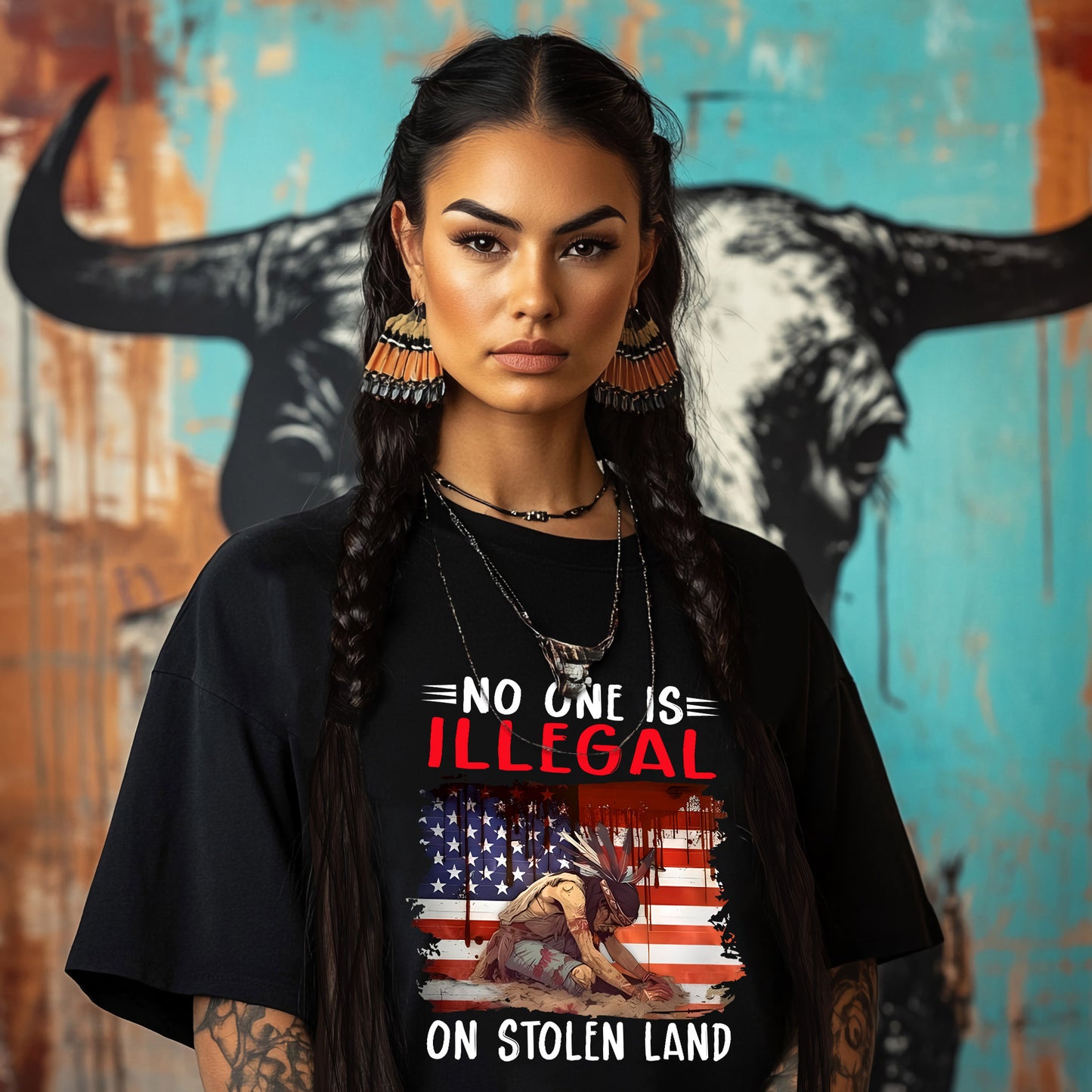 NO ONE IS ILLEGAL ON STOLEN LAND