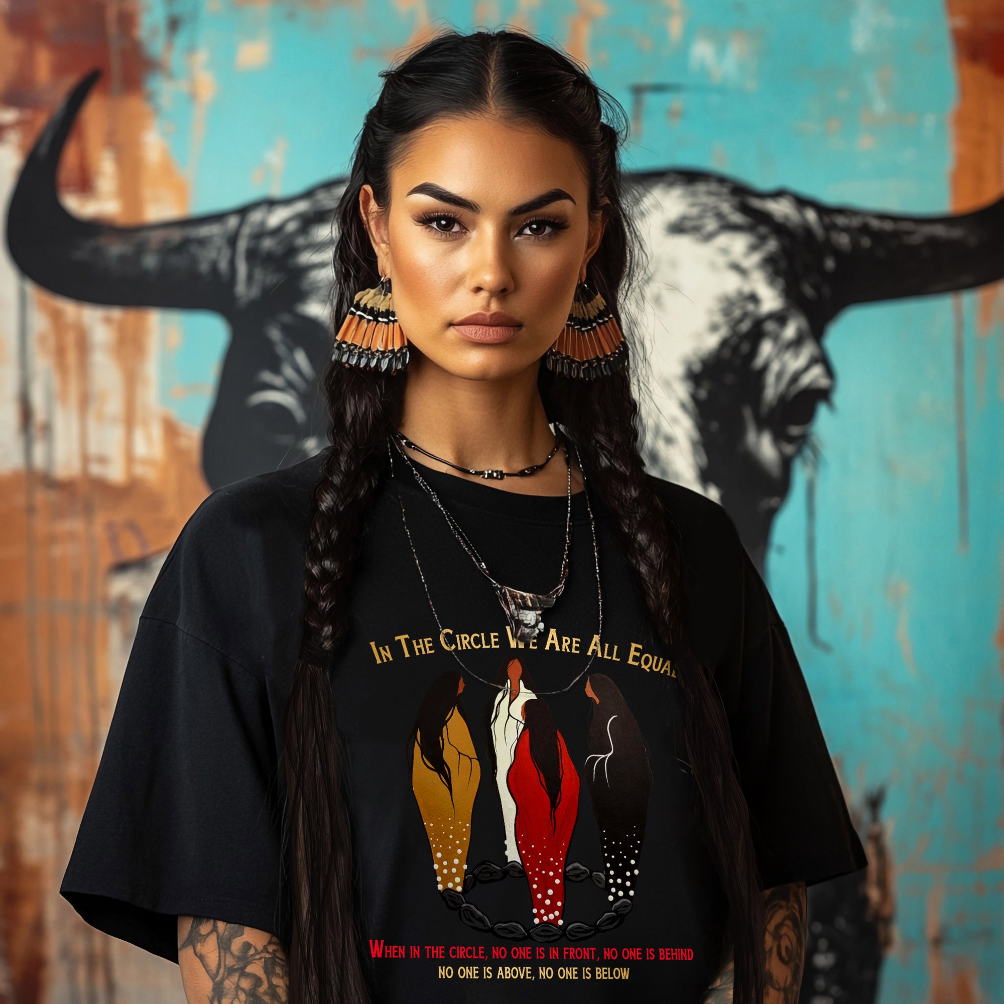 IN THE CIRCLE WE ARE ALL EQUAL  WHEN IN THE CIRCLE, NO ONE IS IN FRONT, NO ONE IS BEHIND NO ONE IS ABOVE, NO ONE IS BELOW