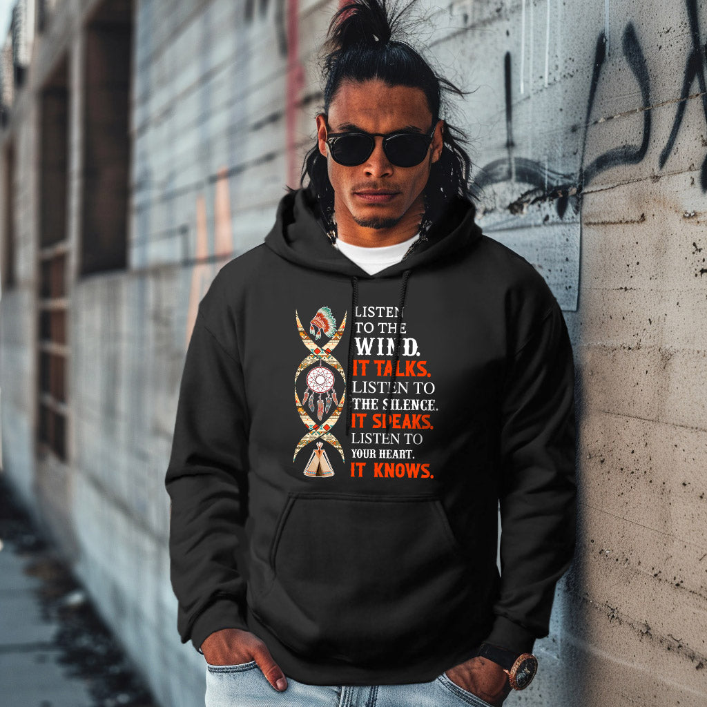 LISTEN TO THE WIND.  IT TALKS.  LISTEN TO  THE SILENCE. IT SPEAKS.  LISTEN TO YOUR HEART.  IT KNOWS.