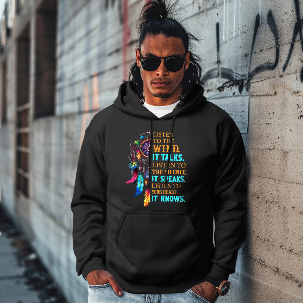 LISTEN TO THE WIND.  IT TALKS.  LISTEN TO  THE SILENCE. IT SPEAKS.  LISTEN TO YOUR HEART.  IT KNOWS.