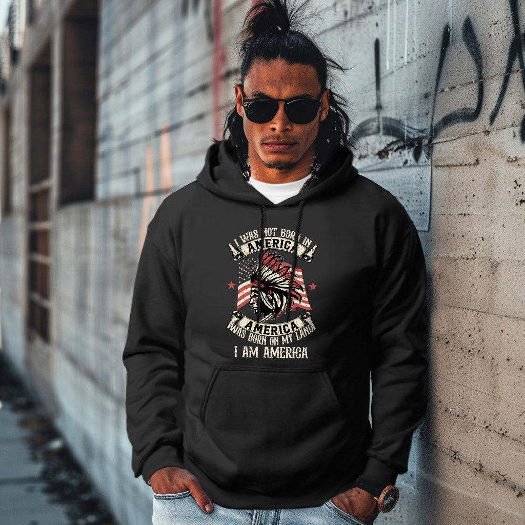 I WAS NOT BORN IN A AMERICA  AMERICA WAS BORN ON MY LAND  I AM AMERICA