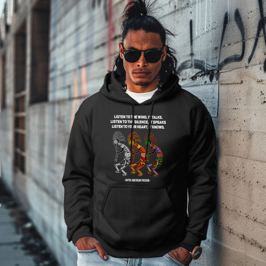 LISTEN TO THE WIND, IT TALKS. LISTEN TO THE SILENCE, IT SPEAKS LISTEN TO YOUR HEART, IT KNOWS.  - NATIVE AMERICAN PROVERB -