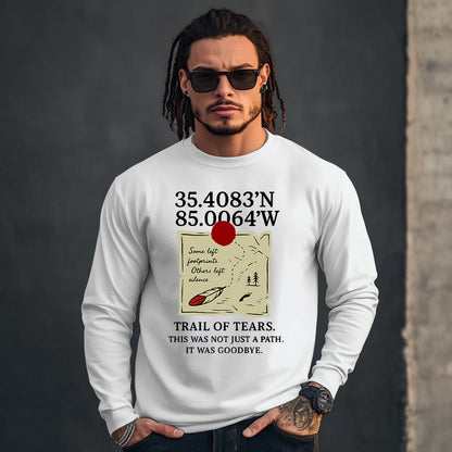 35.4083'N 85.0064'W  TRAIL OF TEARS. THIS WAS NOT JUST A PATH. IT WAS GOODBYE.