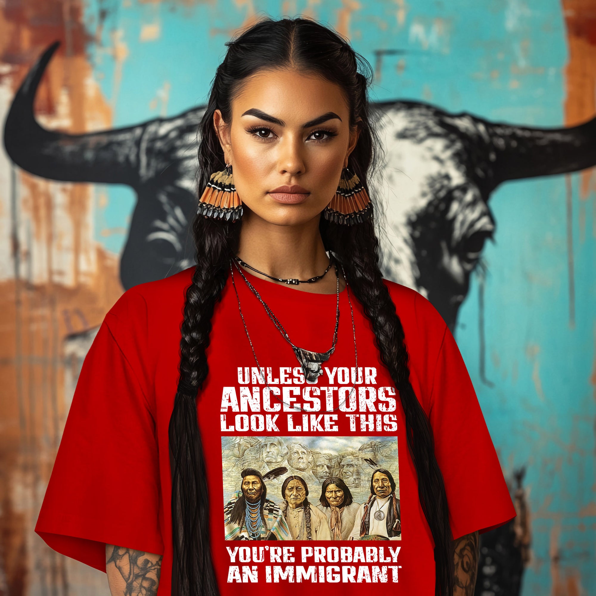 UNLESS YOUR ANCESTORS LOOK LIKE THIS YOU'RE PROBABLY AN IMMIGRANT