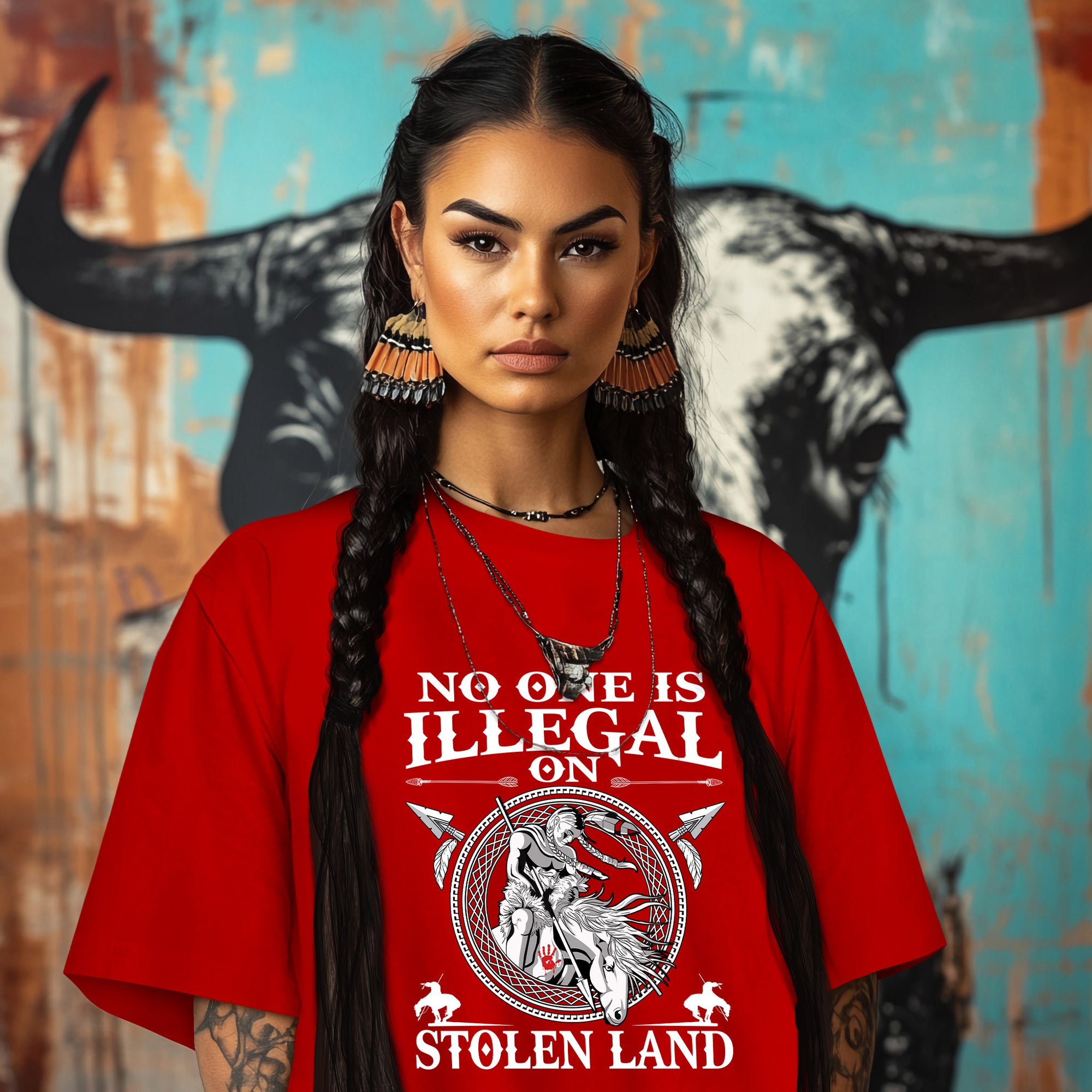 NO ONE IS ILLEGAL ON STOLEN LAND