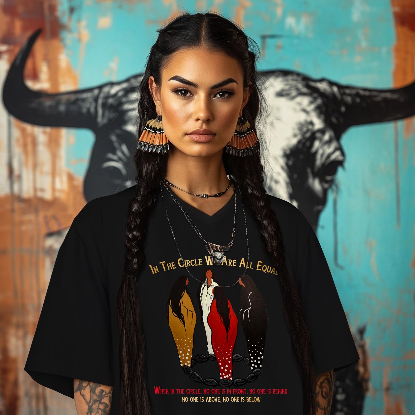 IN THE CIRCLE WE ARE ALL EQUAL  WHEN IN THE CIRCLE, NO ONE IS IN FRONT, NO ONE IS BEHIND NO ONE IS ABOVE, NO ONE IS BELOW