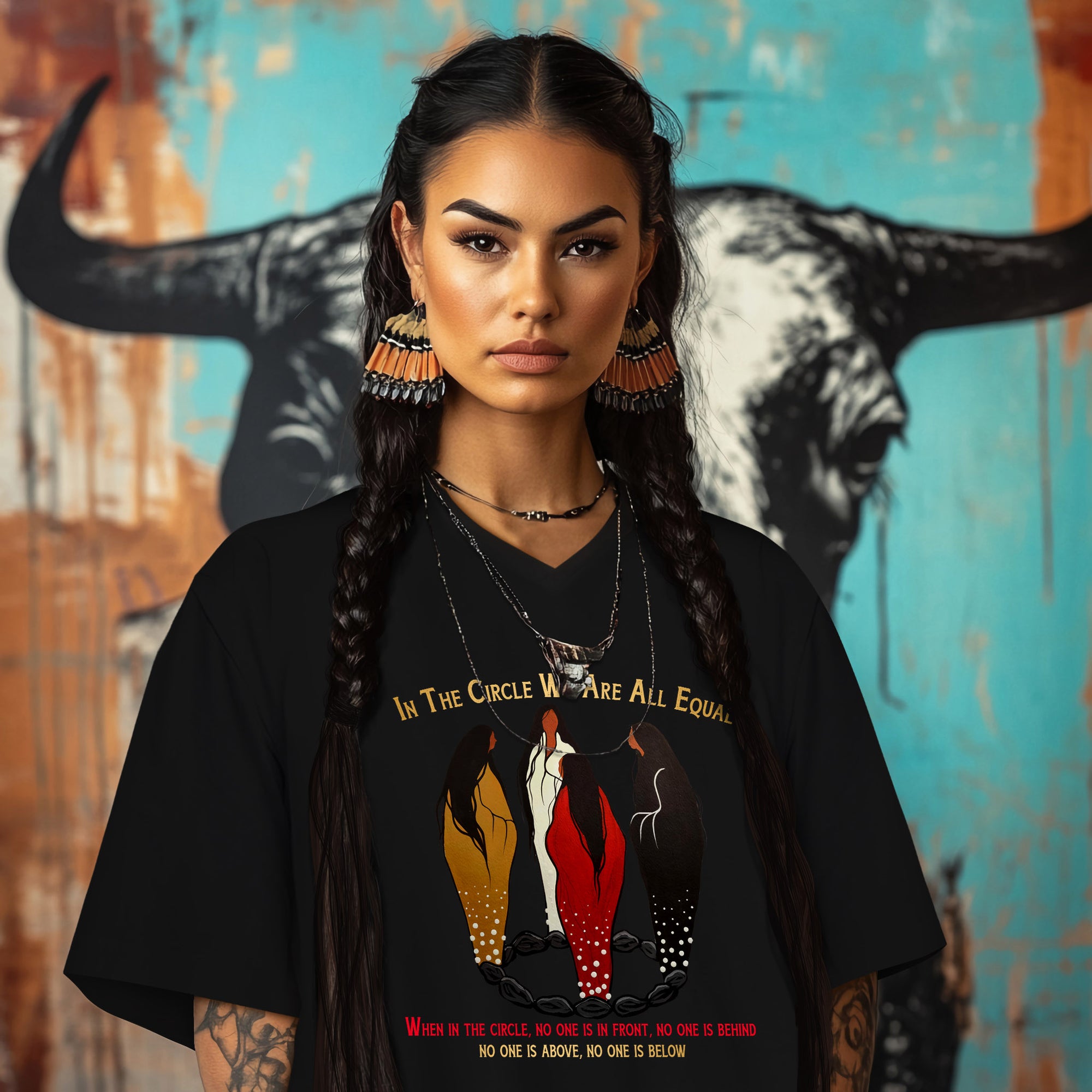 IN THE CIRCLE WE ARE ALL EQUAL  WHEN IN THE CIRCLE, NO ONE IS IN FRONT, NO ONE IS BEHIND NO ONE IS ABOVE, NO ONE IS BELOW