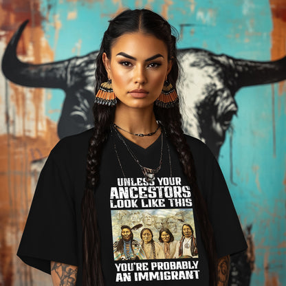 UNLESS YOUR ANCESTORS LOOK LIKE THIS YOU'RE PROBABLY AN IMMIGRANT