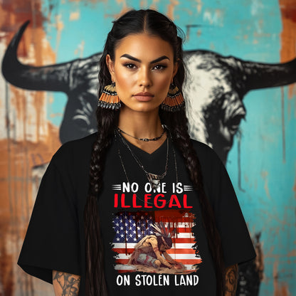 NO ONE IS ILLEGAL ON STOLEN LAND
