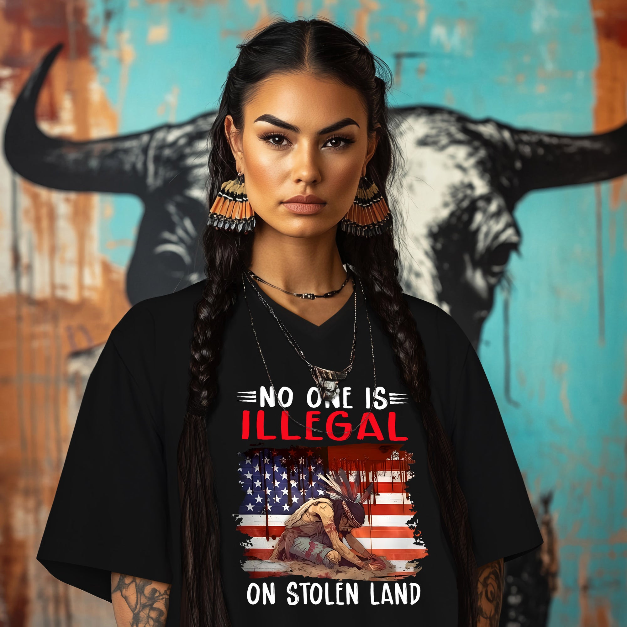 NO ONE IS ILLEGAL ON STOLEN LAND