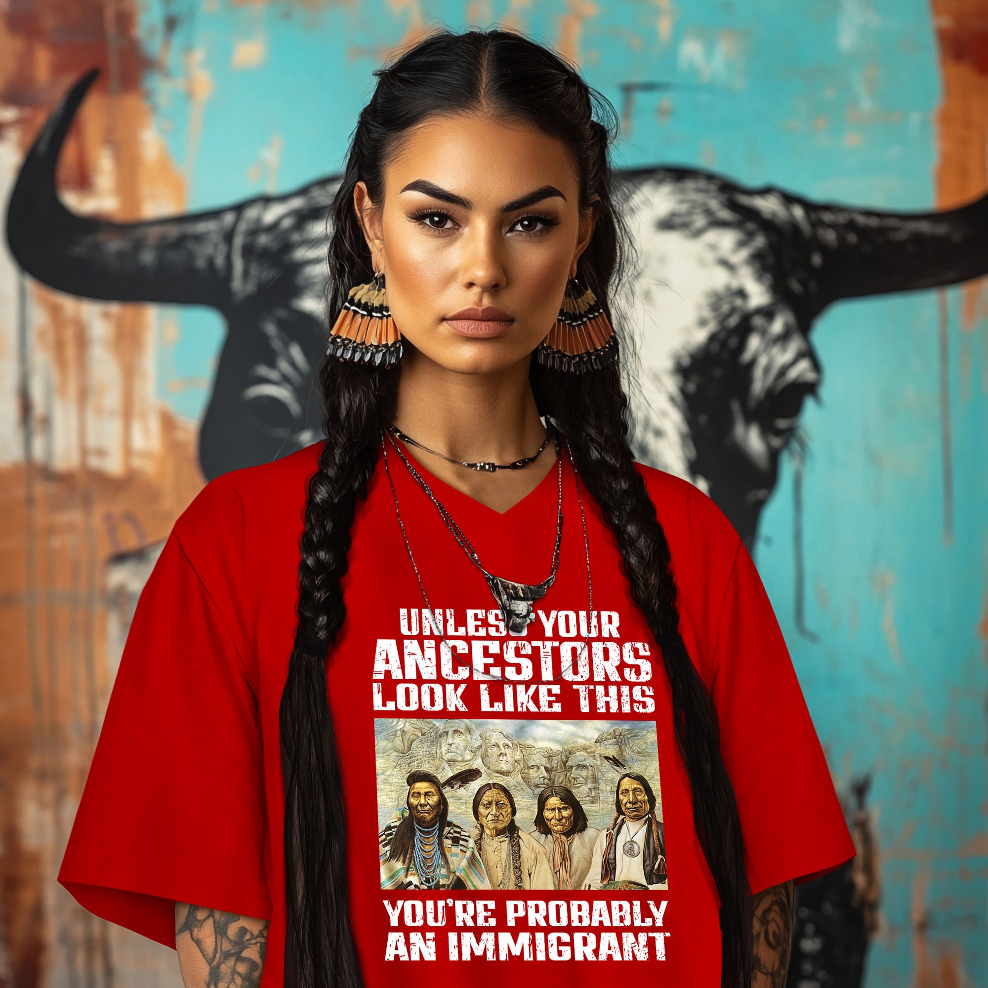 UNLESS YOUR ANCESTORS LOOK LIKE THIS YOU'RE PROBABLY AN IMMIGRANT