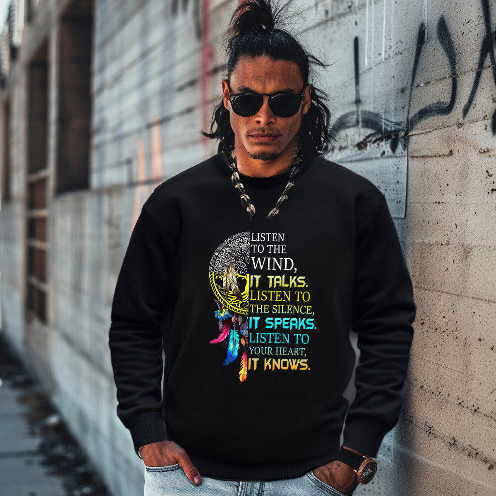 LISTEN TO THE WIND, IT TALKS. LISTEN TO THE SILENCE, IT SPEAKS. LISTEN TO YOUR HEART, IT KNOWS.