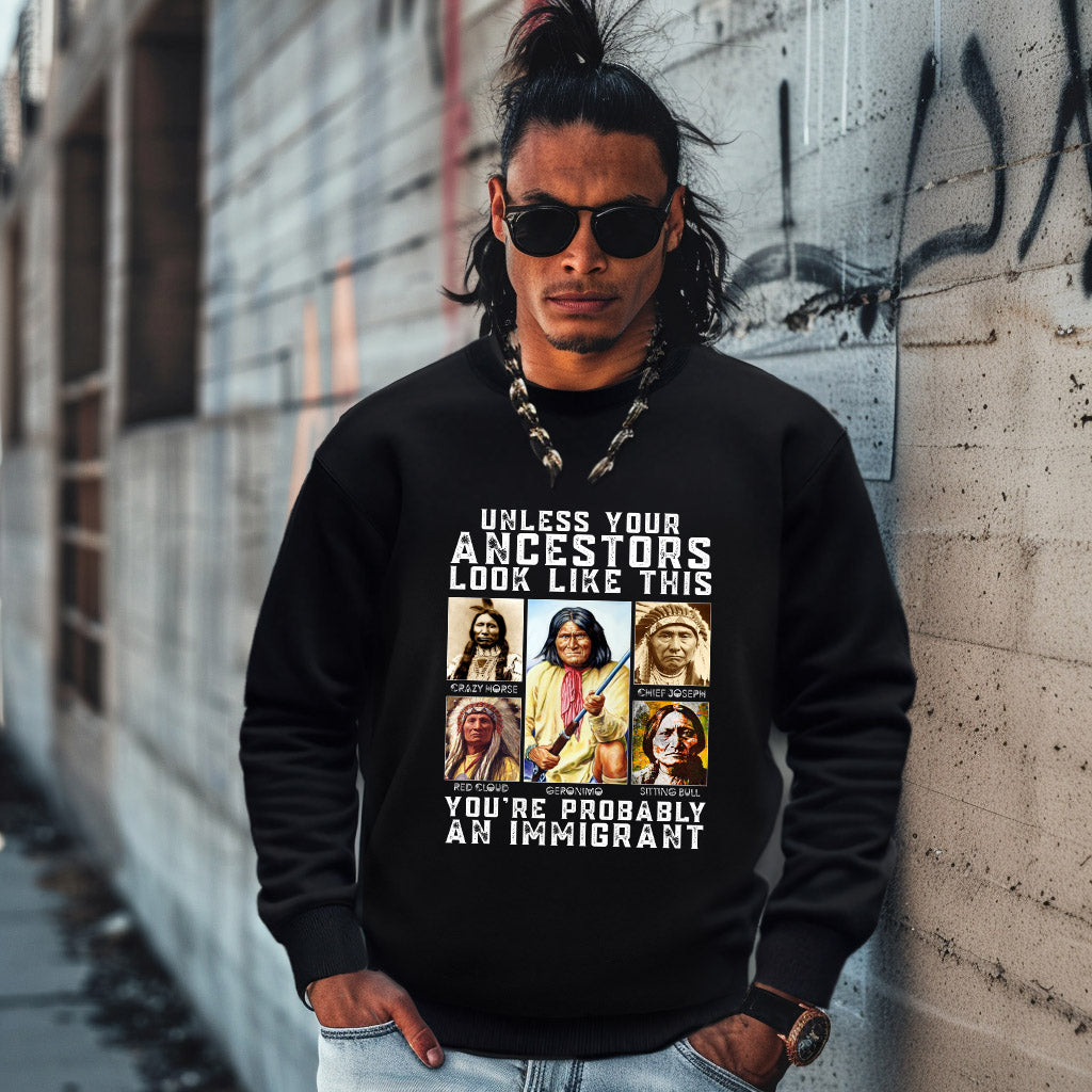 UNLESS YOUR ANCESTORS LOOK LIKE THIS YOU'RE PROBABLY AN IMMIGRANT