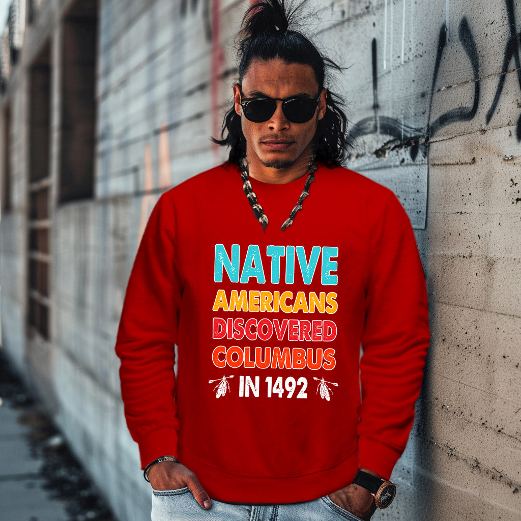 NATIVE AMERICANS DISCOVERED COLUMBUS  IN 1492