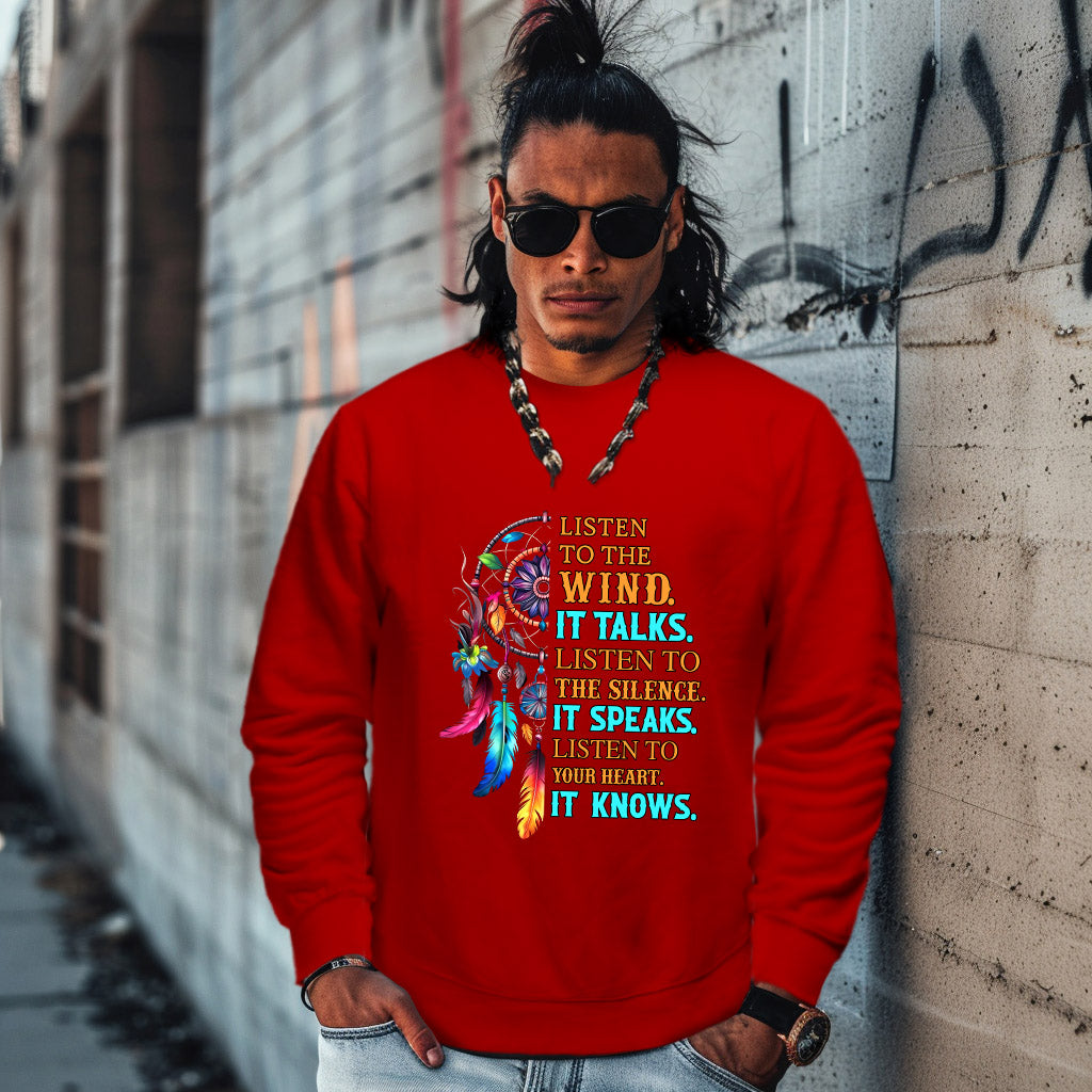 LISTEN TO THE WIND.  IT TALKS.  LISTEN TO  THE SILENCE. IT SPEAKS.  LISTEN TO YOUR HEART.  IT KNOWS.