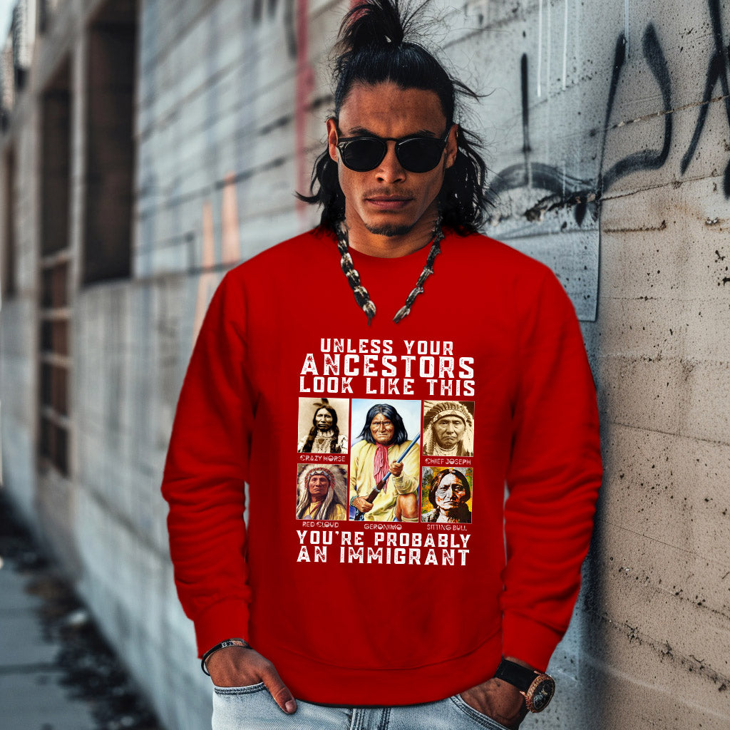 UNLESS YOUR ANCESTORS LOOK LIKE THIS YOU'RE PROBABLY AN IMMIGRANT