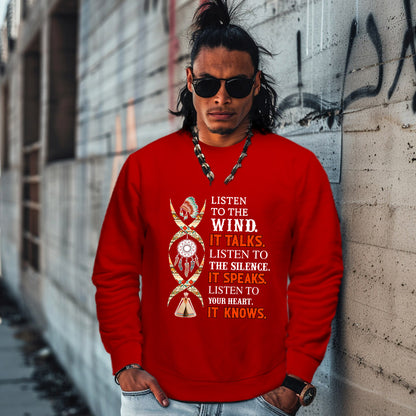 LISTEN TO THE WIND.  IT TALKS.  LISTEN TO  THE SILENCE. IT SPEAKS.  LISTEN TO YOUR HEART.  IT KNOWS.