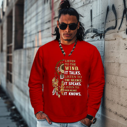 LISTEN TO THE WIND. IT TALKS. LISTEN TO THE SILENCE. IT SPEAKS. LISTEN TO YOUR HEART.  IT KNOWS.