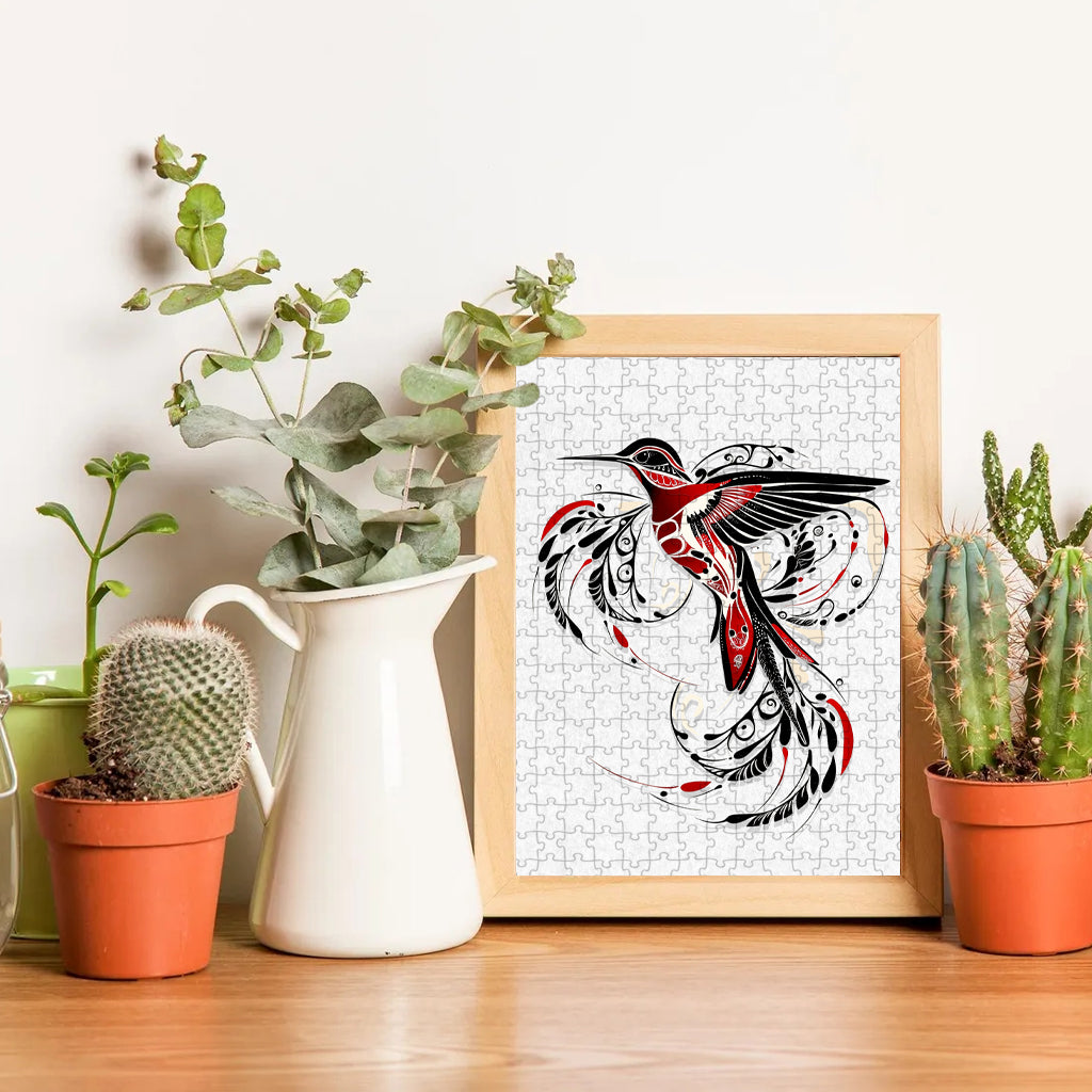 Hummingbird - Wooden Jigsaw Puzzle (300 / 500 / 1000 Pieces)