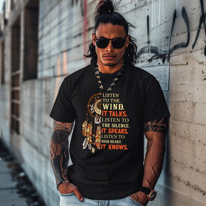 LISTEN TO THE WIND. IT TALKS. LISTEN TO THE SILENCE. IT SPEAKS. LISTEN TO YOUR HEART.  IT KNOWS.