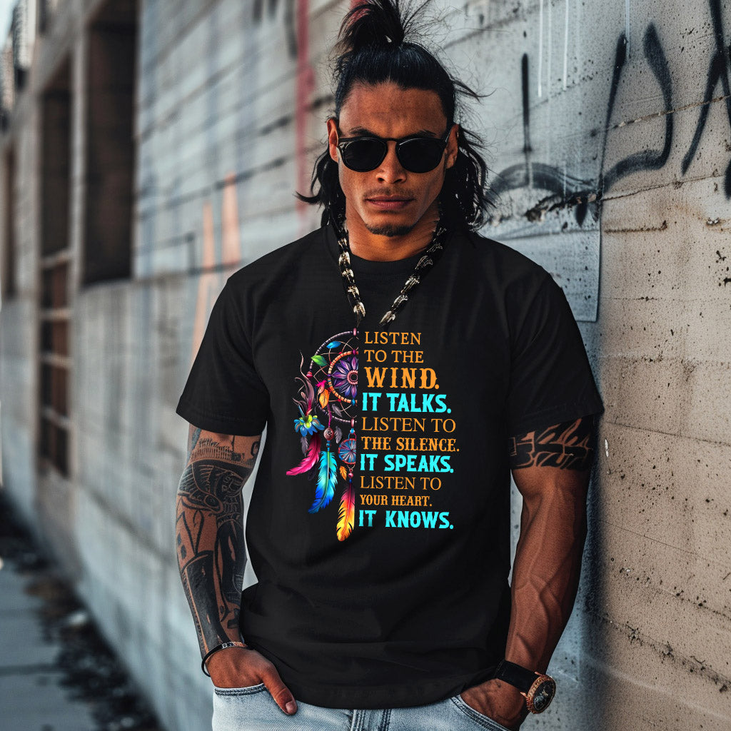 LISTEN TO THE WIND.  IT TALKS.  LISTEN TO  THE SILENCE. IT SPEAKS.  LISTEN TO YOUR HEART.  IT KNOWS.