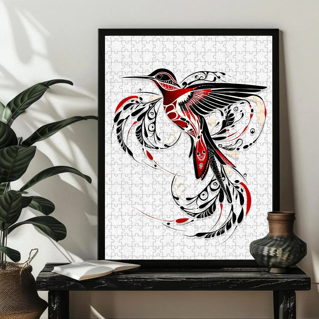 Hummingbird - Wooden Jigsaw Puzzle (300 / 500 / 1000 Pieces)