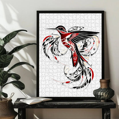 Hummingbird - Wooden Jigsaw Puzzle (300 / 500 / 1000 Pieces)
