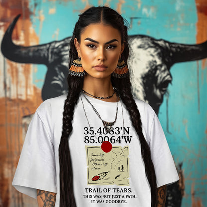 35.4083'N 85.0064'W  TRAIL OF TEARS. THIS WAS NOT JUST A PATH. IT WAS GOODBYE.