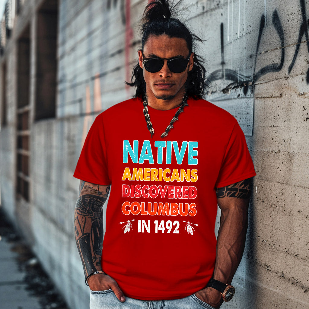 NATIVE AMERICANS DISCOVERED COLUMBUS  IN 1492