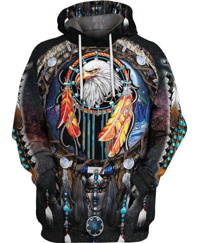 Native Eagle Dream 3D Hoodie