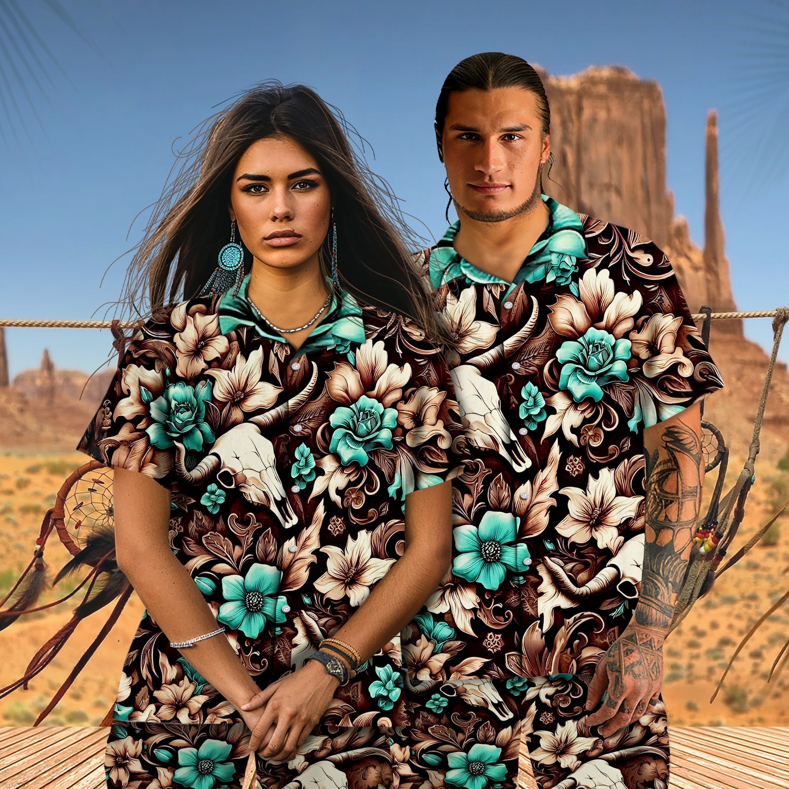 Native Pattern Hawaiian Shirt New - 86053