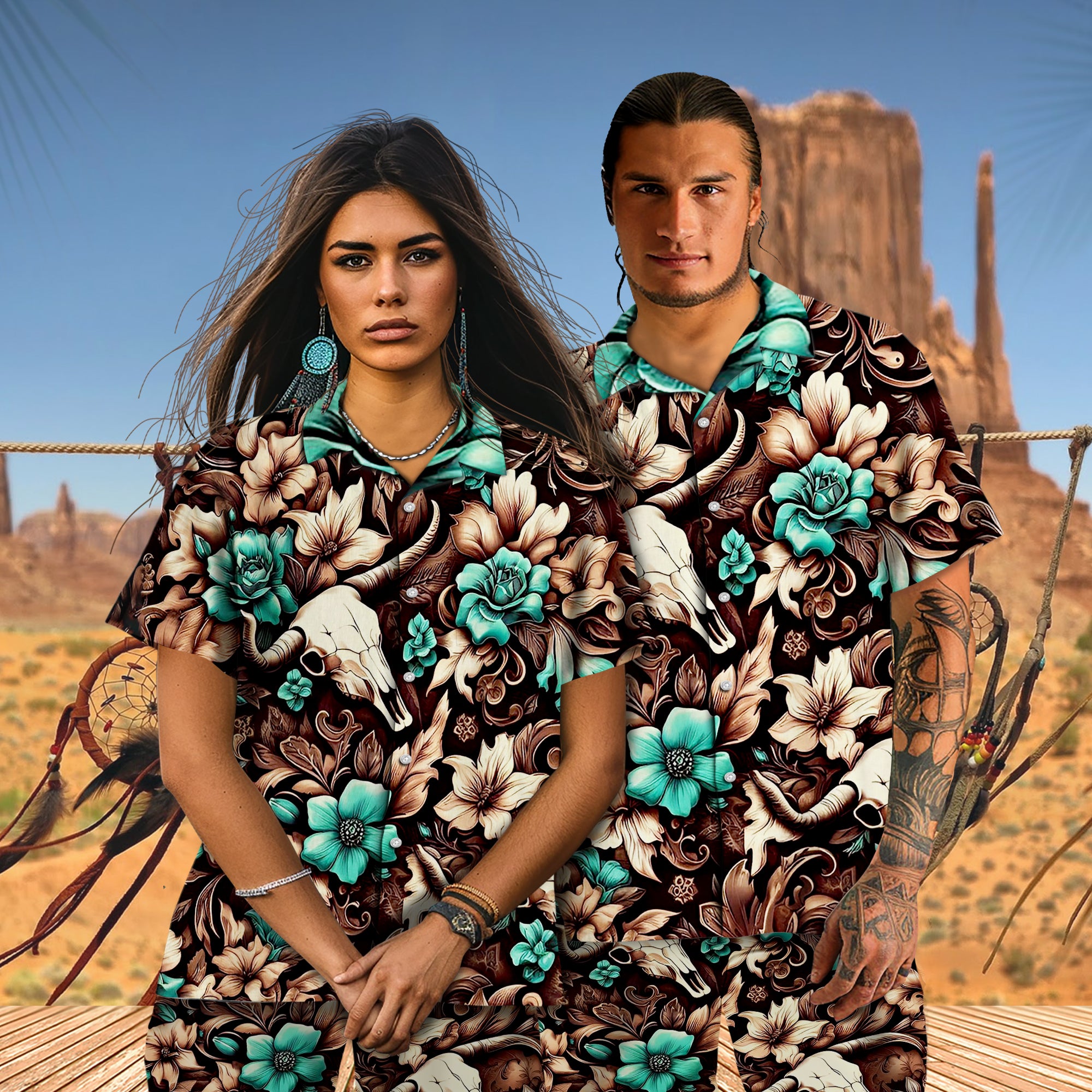 Native Pattern Hawaiian Shirt New - 86053