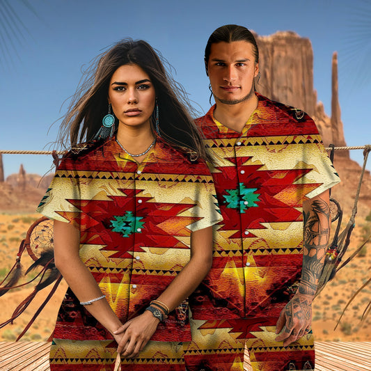 Native Pattern Hawaiian Shirt New - 86059