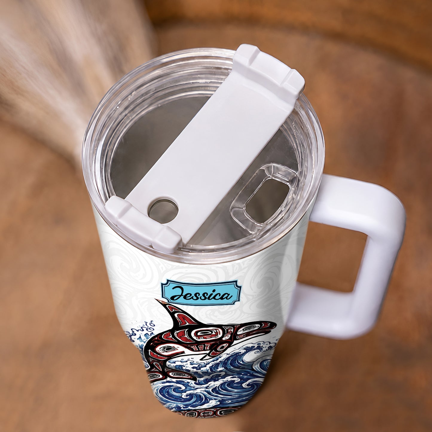 Orca Spirit Warrior Personalized Tumbler